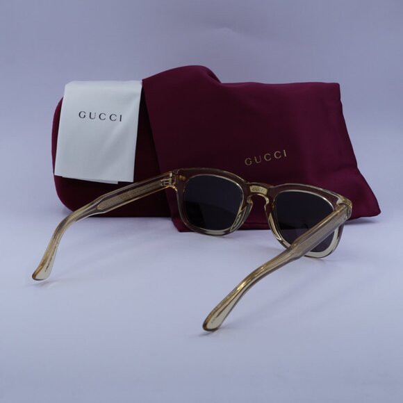 Gucci GG0182S 006 Sunglasses Brown Square Frame, Grey Lenses - Picture 11 of 11